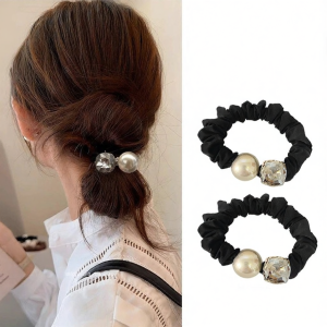 Premium Pearl Decorated Scrunchie