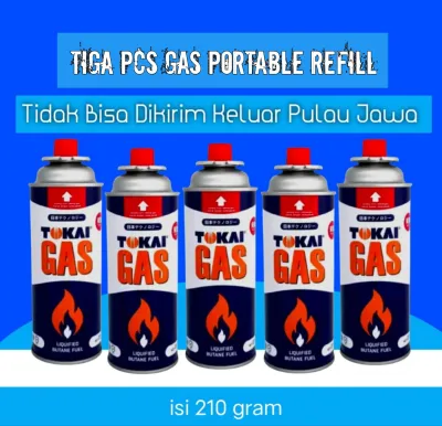 3pcs Gas portable Hi Cook refill isi ulang merek random