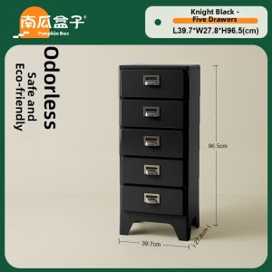 NANGUAHEZI | Dopamine Retro Waterproof Narrow Storage Drawer Cabinet