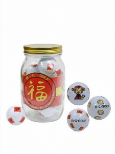 B·C·GOLF | Fortune God Logo Customized 3 Layer Golf Balls 10 Pack