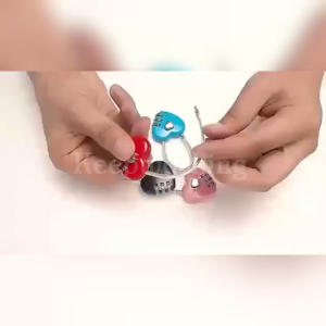 KW Metal Padlock with 3-Digit Combination  Durable Metal Security Lock for Suitcases Storage Cabinets Backpacks & Jewelry Boxes