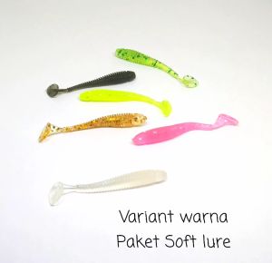 Paket umpan casting soft lure 2 gram