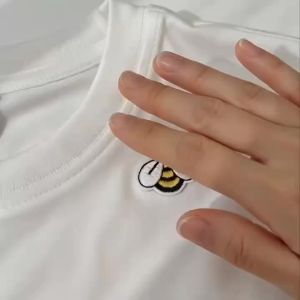 Iron On Bee Embroidery Patches 10Pcs Cute Small Bumblebee Applique Stickers for Clothes Jacket Jeans Backpack DIY Clothing Decor