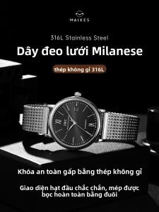 Maikes | Dây Đeo Đồng Hồ thép MESH Milan