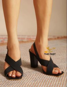 Giày xăng đan cao gót thô quai chéo dễ đi NĐ254