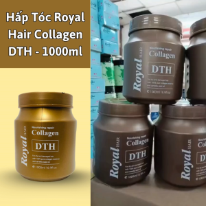 Hấp Tóc Royal Hair Collagen DTH Mềm Mượt 1000mlGiúp Tóc Xuông Mượt Óng Ả Tạo sự bồng bềnh đàn hồi cho tóc.
