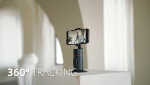 (1-3 Days Delivered)Q02 Handheld Gimbal Stabilizer Auto Face Tracking 360 Smart Rotating Selfie Stick No App Required for Photo Vlog Live Video Record