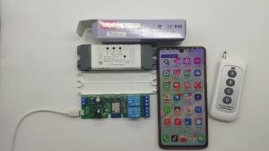 Tuya Smart Wifi Electric Actuator Motor ControllerDC12V 24V 32V 2 Channel Relay Remote Control RF 433 Radio Control