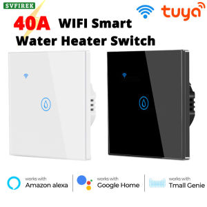 86 Type Tuya WiFi for Boiler Water Heater Switch 40A Smart Life Switch Support App Remote Control Work For Google Alexa Siri Tmall Genie