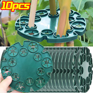 1-10pc Plastic Plant Pea Bean Vine Stake Connector Cane Pole Rack Holder Garden Plant Bracket Flower Column Climbing Frames