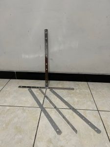 Penggaris Rem Besi Krom / Plat Tahanan Panel Rem Besi Krom