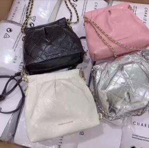 Túi đeo chéo/đeo vai thiết kế da nhăn kiểu dáng công sở đi làm đi chơi đều được (size 19)