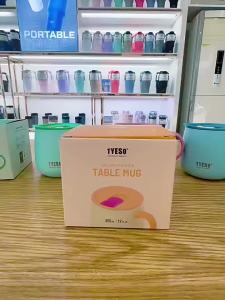 TYESO | Ly Giữ Nhiệt Cà Phê TYESO 355ml Bằng Thép Không Gỉ Tráng Men Gốm Có Tay Cầm Và Nắp Dùng Được Cho Đồ Uống Nóng Lạnh Sử Dụng Tại Nhà Và Văn Phòng
