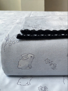 Suxuan | Adorable Rabbit Thick Cotton Bed Sheet Set