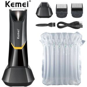 Kemei | Kemei Electric Groin Hair Trimmer Lawn Mower Ceramic Blade Waterproof Clippers Ultimate Hygiene Razor Below The Waist Grooming