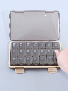 7 Days 28 Grid Medicine Organizer Medicine Box Pill Box Weekly Pill Storage Pill Case Container
