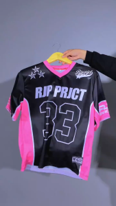 KHF | Jersey Vintage Number 33 CW Wanita Laki-Laki Cewek Futsal Bahan Dryfit Brazil Milano Full Printing Oversize Casual Rugby Retro Streetwear Hockey Retro NFL Bola Olahraga Boxyfit Pakaian