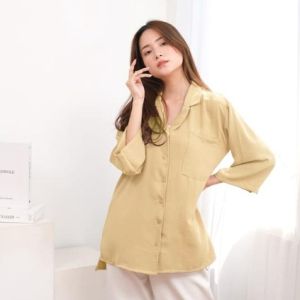 SISTAQUE - Kemeja Oversize Wanita Kekinian Gebrilla / Atasan Kantor