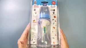 Japlo Easy Grip Wide Neck Bottle with 2 BPA Puting for Newborn Baby Feeding