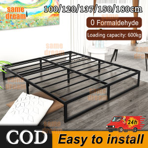 Iron frame bed Metal bed frame Steel bed frame High load-bearing iron bed No bedside Home bedroom bed frame