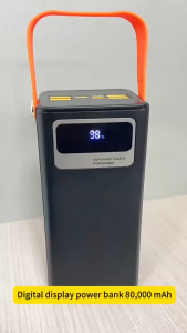 120W Fast Charging 160000mAh PowerBank /With 2 Cables IOS+C| 7-Device Fast Charge| LED Light | Travel Camping Powerbank