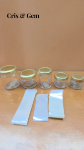 100pcs Shrink Wrap Plastic Packaging /Shrinkable Plastic Sealer for Glass Jar Container 250ml-20g