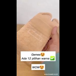 Kaos Kaki Muslimah Kaos Kaki Jempol Kaos Kaki Motif Timbul KOSAKI Etniko - BRICK BROWN