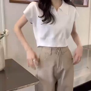 [Crop]4 สีพื้น เสื้อเชิ้ตครอป คอปก มินิมอล OVERSIZE สีพื้น อก32/38 เสื้อสาวอวบ เสื้อครอปหญิง เสื้อเอวลอย เสื้อครอปแฟชัน #016