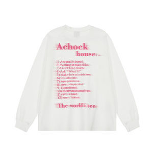 A chock | American Illusion Print Long Sleeve T-shirt