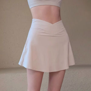 YANSE | Quick Drying Anti-Flap Ice Silk Sports Skirt High Waist Mini