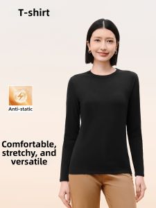 MUZHIBAIXIAOT | Thumb Design Anti-Static Comfortable Long Sleeve Cotton T-shirt