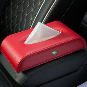 Car Mounted Tissue Box for Land Rover Discovery Sport Range Rover Evoque Leather Material Half round Design Automotive Interior Accessories