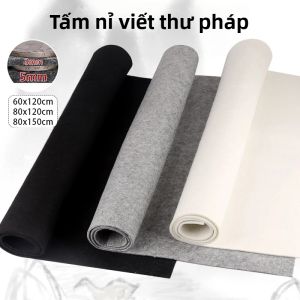 Tấm Lót Viết Thư Pháp Trung Quốc Bằng Nỉ Mềm Dày 3mm/5mm Di Động Chất Liệu Nỉ Len Dành Cho Người Mới Bắt Đầu Phụ Kiện Bàn Học