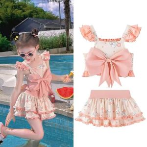 Bộ Đồ Bơi Trẻ Em Công Chúa Nhanh Khô Dễ Thương Bộ Đồ Bơi Hai Mảnh Cho Bé Gái Bộ Đồ Bơi Có Quần an Toàn Bên Trong