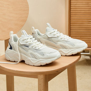 Qiaodan  Mens Casual Shoes Casual Breathable Lightweight Shock Absorbing Racing Anti-Slip Rebound Sports Sneaker XM45230321F