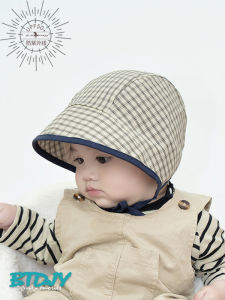 Spring Summer Baby Hat Windproof Ear Protection Cotton Outdoors Boys Big Brim Cap Comfortable Breathable Sunshade Cap