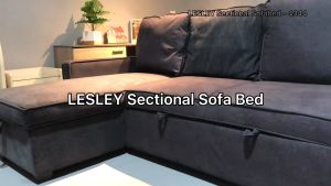 I HOME LESLEY L Shape Sofa Multifunctional Sofa Bed 3 Seater Sofa Set with Hidden Storage Box Fabric - 4344 Ashley Leather Sofa Home Sofá - Lazada