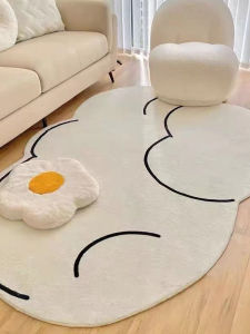 Modern Minimalist Creamy Style Carpet for Living Room Bedroom Sofa Coffee Table Rug Home Decor Non-Slip Area Rug