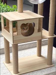 【Witte】CODคอนโดแมวหลังใหญ่หลายดีไซน์ ไม้สวยไร้เหลี่ยมคม คอนโดไม้ ที่นอนแมว คอนโดแมวไม้ มินิมอล