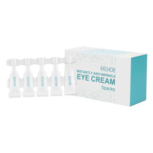 Eelhoe Instantly Anti-wrinkle Eye Cream Instant Anti Wrinkle Eye Cream Fade Dark Circles Puffy Bags Under The Eyes Shrink Pores Smooth The Skin Help Even Skin Tone Moisturizing Firming Stay Up Late Repair Eye Cream Essence Beauty Skincare Product 5pcs
