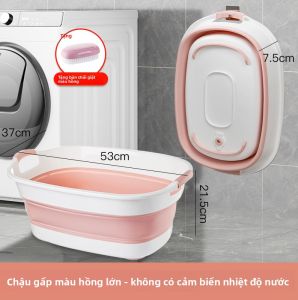 Bồn Tắm Gấp Lớn Cho Bé Bồn Giặt Đồ Dùng Gia Đình Bồn Rửa Mặt Bồn Nước Bồn Tắm Cho Bé Bồn Tắm Bằng Nhựa Bồn Rửa Mặt Trong Suốt