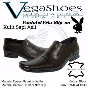 sepatu pantofel pria kulit asli formal