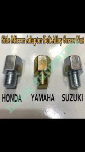 Motorcycle Sider Mirror Adapter Bolts Screw Metal Reverse 1Pcs Yamaha /Suzuki /Honda