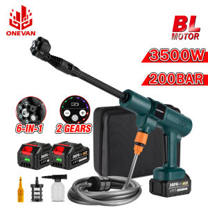 200 Bar Cordless Brushless Electric High Pressure Washer Spray Water Machine 6-in-1 Nozzles Car Washing Machine Garden Power Tool For Makita 18V Battery