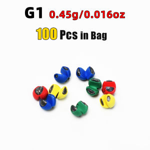 Topranc 100Pcs/Bag Coated Hand-Pinched Split Shot Line-Friendly Sinker For Rock & Raft Fishing