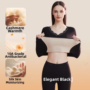 MsPai | Warm Fitting Underwear With Built-in Bra