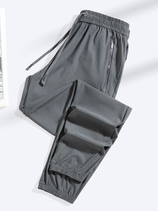 Ladies Ice Silk Sun Protection Pants Elastic Loose Quick Dry Summer New Style plus Size Conceal Meat Slimming Trousers