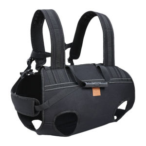 HamshMoc Dog Assistance Carrier Crossbody Design Reflective Strains Open For Disabled Elderly Pets Outdoor