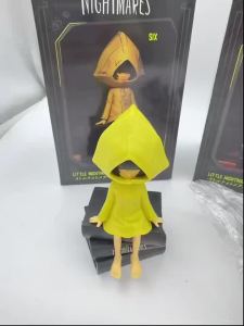 Bandai | Little Nightmares Figure Set Six Mono Low Alone Sitting Posture PVC Action Figures Collection Model Toys for Fans Gift