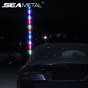 SEAMETAL 24V LED RGB Truck Antenna Light Waterproof Antenna Car Step Lights Atmosphere Light